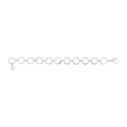Circle bracelet dressed up for ladies in stainless steel by tommy hilfiger
