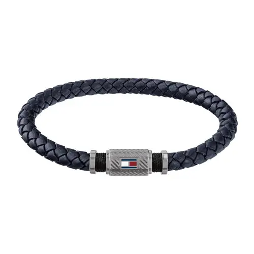 Bracelet casual core men made of grey genuine leather