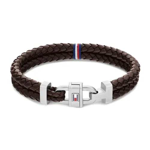 Stainless steel bracelet for men, brown