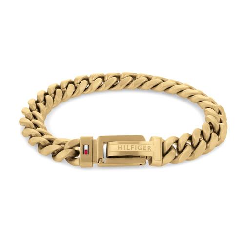 Men's stainless steel bracelet, IP gold
