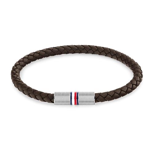 Brown leather bracelet for men