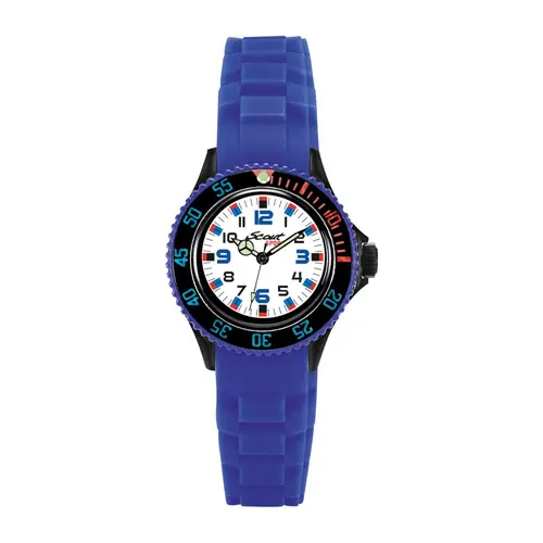 Boys' quartz watch in plastic, silicone, blue