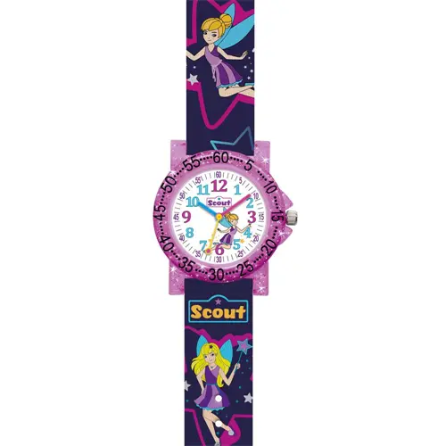 Girls wristwatch elf in plastic and textile