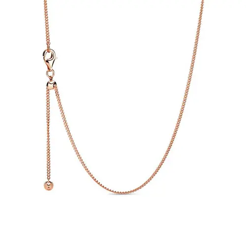 Cadena de cadena rose curb para mujer