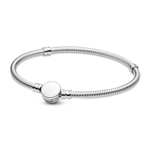 Basic sterling silver charm bracelet, engravable