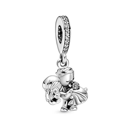 925 silver charm pendant married couple