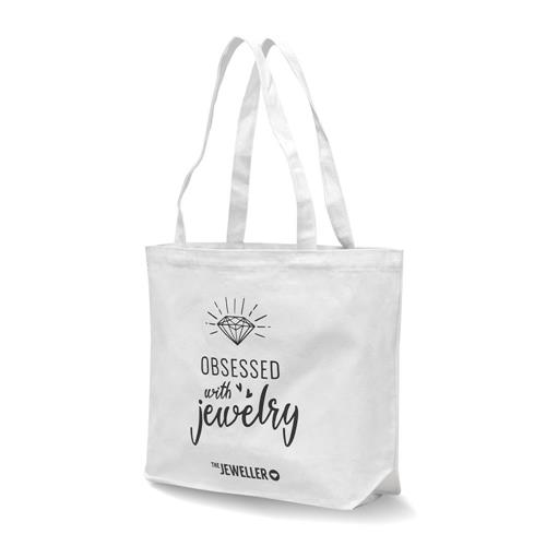 Canvas Shopper Obsessed with jewelry
