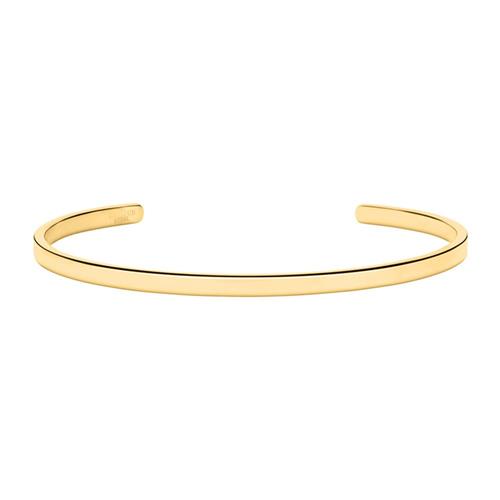 Bangle made of gold-plated stainless steel, engravable