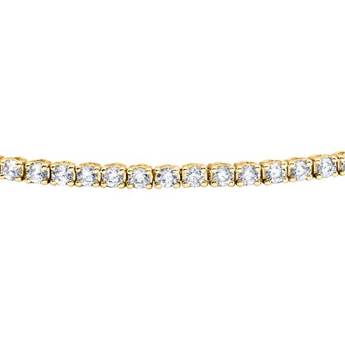 Ladies' rivière bracelet in gold with diamonds