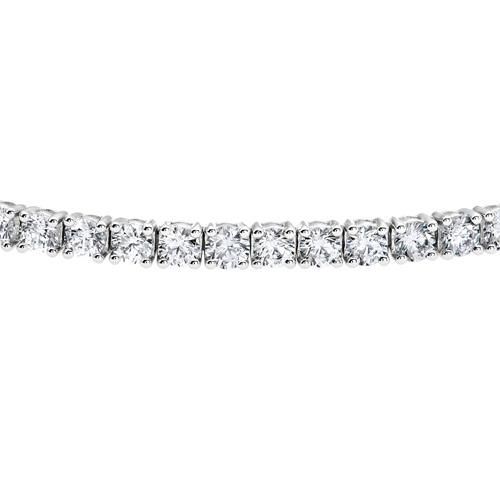 Ladies' tennis bracelet in white gold or platinum