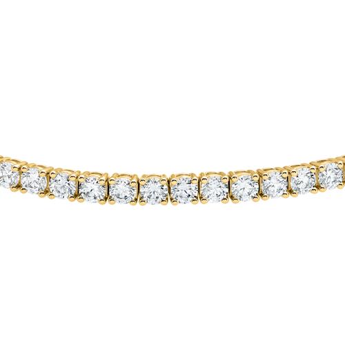 Golden Rivi&#xE8;re bracelet with diamonds for women