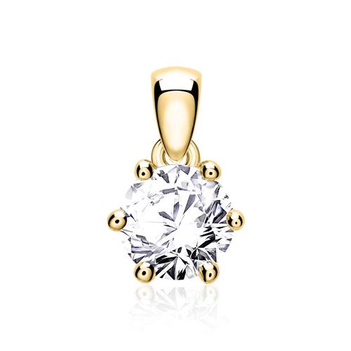585 gold pendant for ladies with diamond