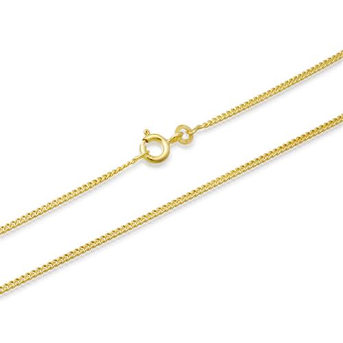 14ct gold chain: Curb chain gold 45cm
