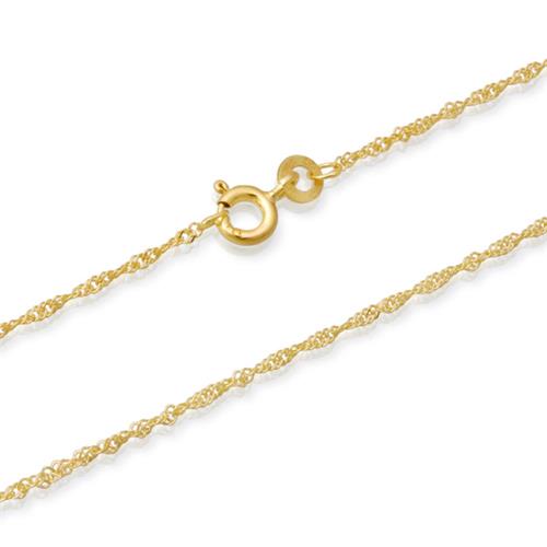 14ct gold chain: Singapore gold chain 50cm