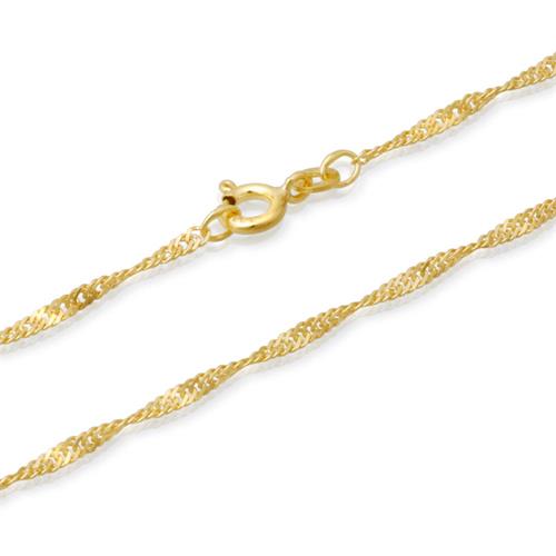 8ct gold chain: Singapore gold necklace 50cm