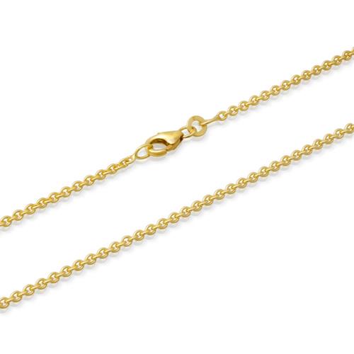14ct gold chain: Anchor chain gold 50cm