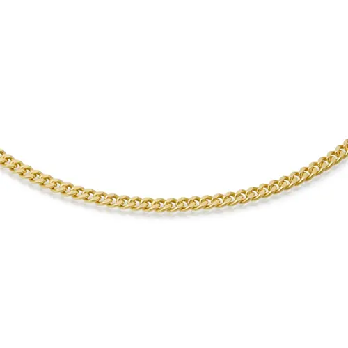 14 karaat gouden ketting: panzerkette goud 50cm