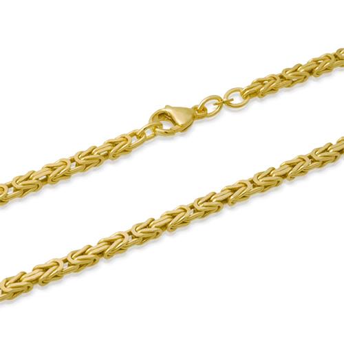 14 karaat gouden ketting: koningsketting goud 45cm