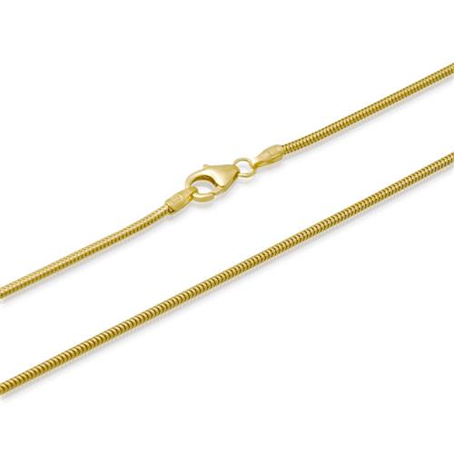 Cadena serpiente oro de 8 quilates 50cm