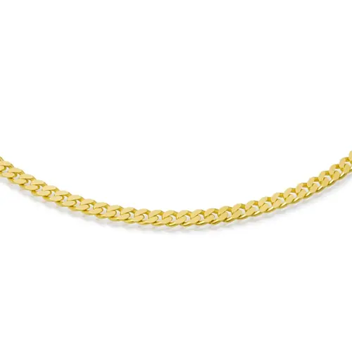 14ct gold chain: Curb chain gold 50cm