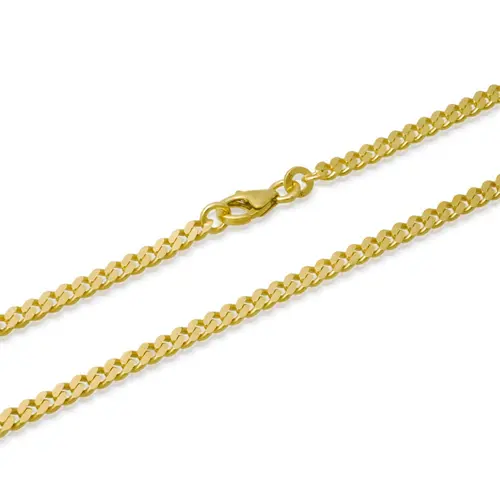 8 karaat gouden armband: curb armband goud 18.5 cm