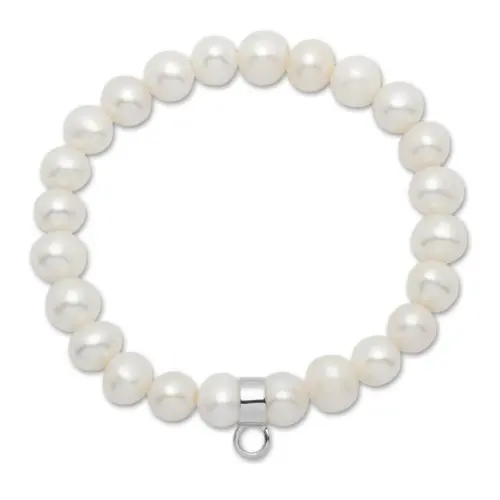 Pulsera de perlas extensible 17-21 cm
