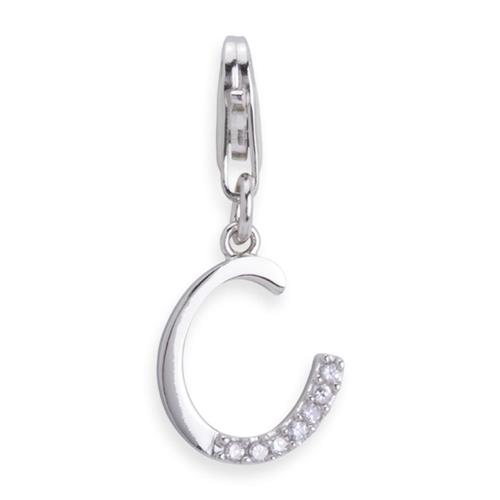 Silber Charm mit Karabiner für Bettelarmbänder