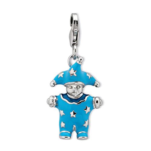 Exclusive sterling silver clown charm to hang in