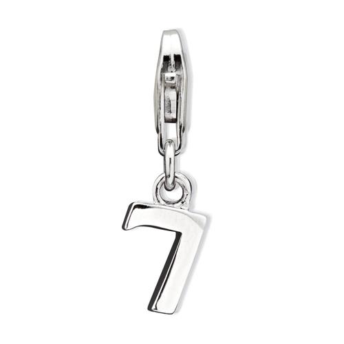 Sterling silver charm seven to combine