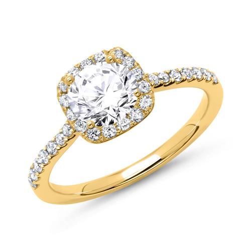 18 karaat gouden ring met Diamanten