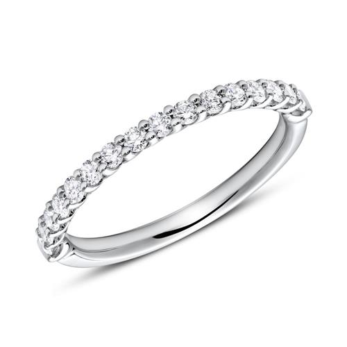 Eternity ring 18ct white gold 16 diamonds