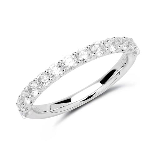 950er Platin Eternity Ring 13 Brillanten