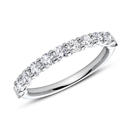 Halve eternity ring 950 platina Diamant