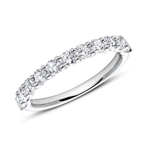 Eternity ring 14 karaat witgoud Diamant