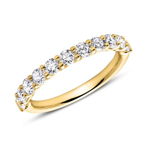 14 quilates anillo oro memoire diamante