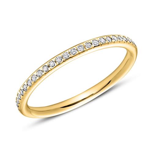 585er Gold Eternity Ring 25 Diamanten
