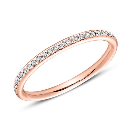 750er Roségold Eternity Ring 25 Diamanten