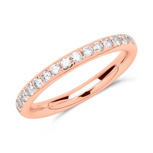 Eternity Ring 585er Roségold 17 Diamanten