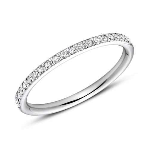 14 quilates anillo eternidad oro blanco 44 diamantes