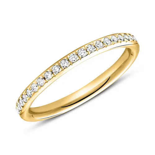 14ct gold ring eternity 43 diamonds