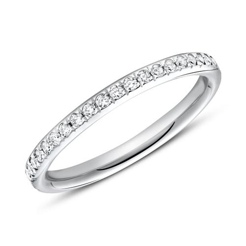 18ct white gold ring eternity 43 diamonds