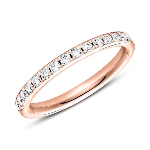 M&#xE9;moire ring 14 karaat ros&#xE9;goud 33 Diamanten