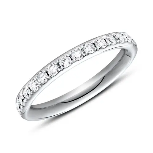 Eternity ring 950 platinum 30 diamonds