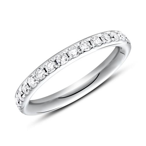 Eternity ring 14ct white gold 30 diamonds