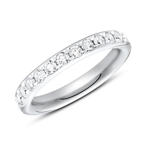 750er Wei&#xDF;gold Eternity Ring 27 Diamanten