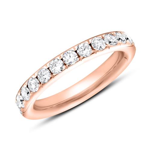 Eternity ring 18ct rose gold 25 diamonds