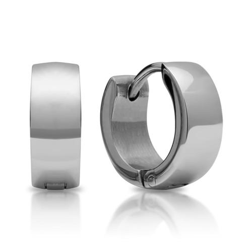 Hoops stainless steel polished clasp