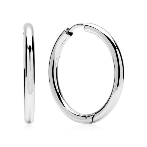 Stainless steel hoops for women