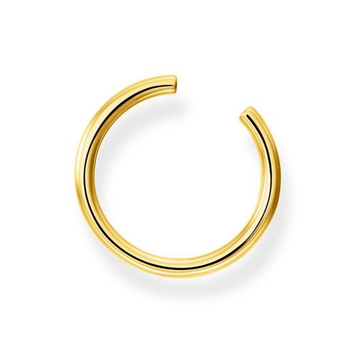 Gold-plated large ear cuff in 925 sterling silver