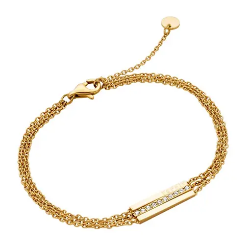 Esprit bracelet luna stainless steel gold plated with zirconia